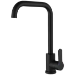 Смеситель для кухни ZERIX DAX-011-G BLACK с нерж. стали SUS304 (кол. черный) (ZX4818)