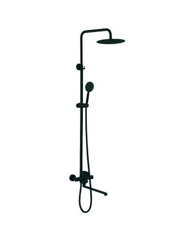 ZERIX DAX-006-J-35cm BLACK Душевая колонна со смесителем из нерж. стали SUS304 (кол.черный) (6 шт/ящ)