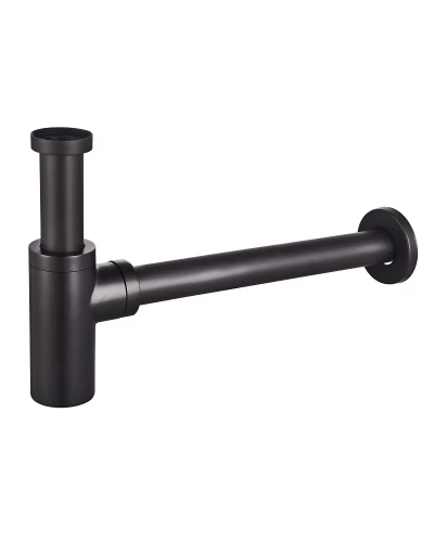 CHAMPION SIPHON-02 BLACK Сифон для умивальника 1 1/4'' (Колір чорний) (25 шт/ящ)