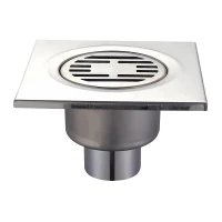 MIXXUS DRAIN-03-15x15-180 Душевой трап из нержавеющей стали SUS304 150x150мм, прямой отвод (36 шт/ящ)
