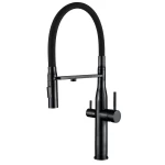 Смеш.для кух.из сил.вил. MIXXUS VTM-021 BLACK REFL.BLACK с н.ст.SUS304 с вых.для пит.воды (MI6089)