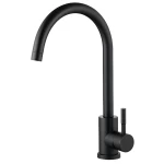 Смеситель для кухни ZERIX LUX-011 BLACK из нерж. стали SUS304 (кол. черный) (ZX4868)