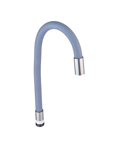 Вылив силиконовый для смесителя из нерж. стали SUS304 Mixxus SPO-06.SUS Refl.Gray (MI6065)