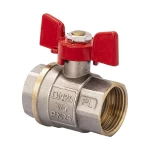 Кран шаровой FERRO PL 3/4" ГГМ art. 602 (латунный шар) (FE0557)