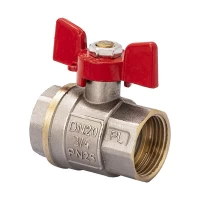 Кран шаровой FERRO PL 3/4" ГГМ art. 602 (латунный шар) (FE0557)