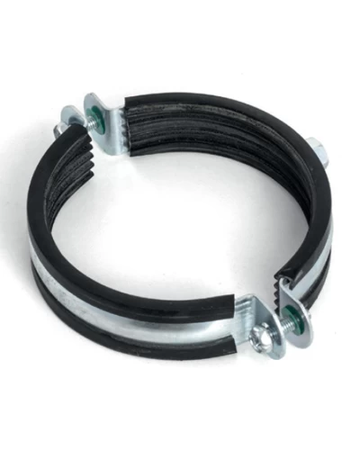 Хомут трубный оцинкованный KOER KCB.20 1-1/2" (47-51) черный (KR2799)
