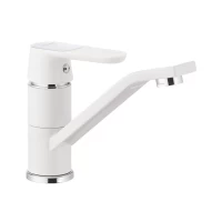 Смеситель для умывальника MIXXUS PREMIUM TIGER 555 (изл. 15 см) белый (MI0574)