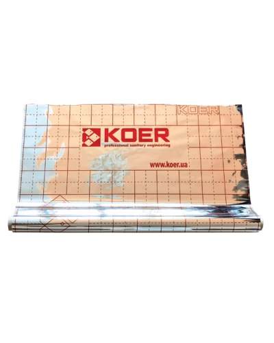 Теплоотражающая пленка металлизированная с разметкой KOER (рулон 50 м) (KR2868)