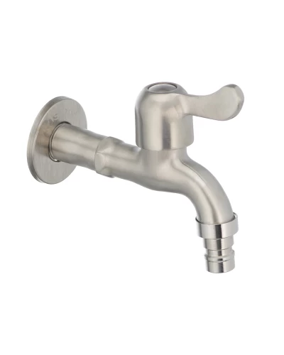 Кран для холодной воды 1/2" MIXXUS BIB-03 (нерж. сталь) (SS0052)