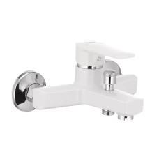 Смеситель для ванны PLAMIX Oscar-009 White (без шланга и воронки) (PM0025)