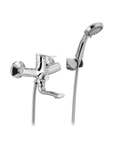 Смеситель для ванны MIXXUS PREMIUM PUSH Chr-009 (перевод. кнопкой) (MI1664)