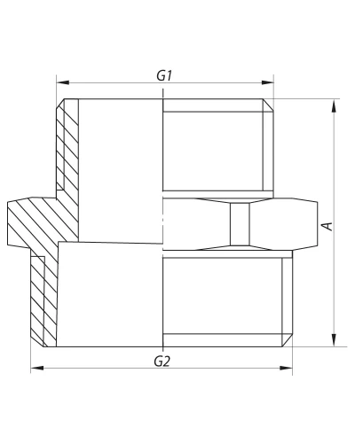 Ніпель редукційний 3 / 4''x1 "KOER KF.N0810 (KF0036)