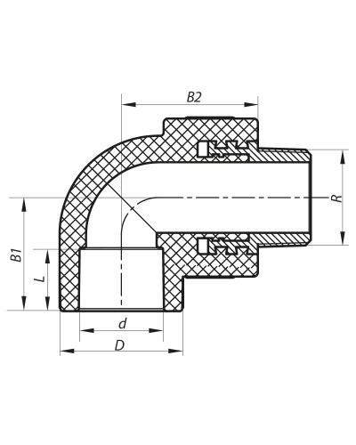 Угол НР 25x3/4M PPR KOER K0120.PRO (KP0143)