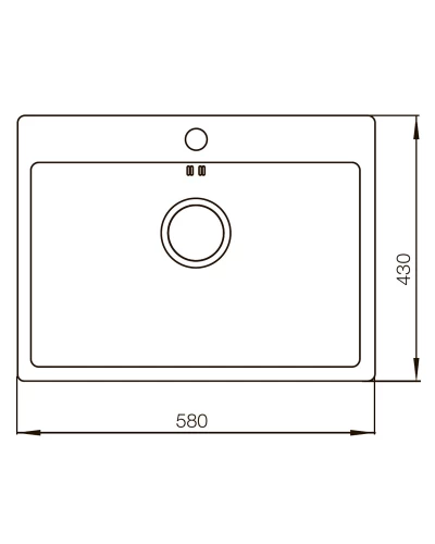 Мойка MIXXUS MX5843-200x1.0-HANDMADE (MX0566)