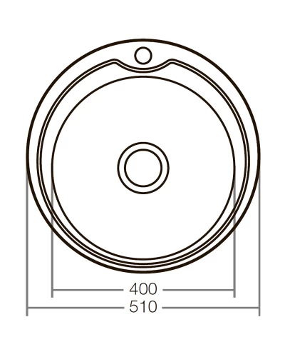 Мийка кухонна ZERIX Z510-08-180D (decor) (ZX1587)