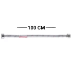 Гибкий шланг для подключения воды Гайка 1/2'' - Штуцер 1/2'' (100 см) (силик. оболочка) ZERIX (ZX3