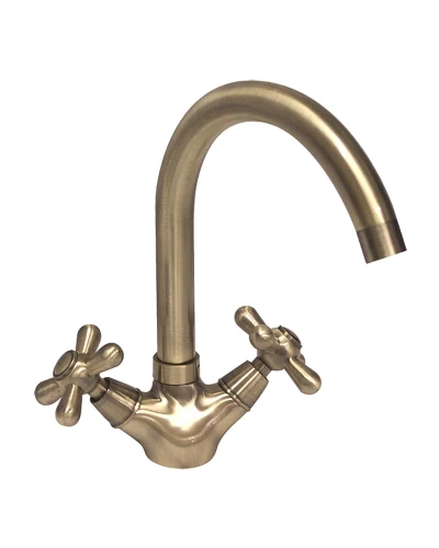 Смеситель для умывальника HAIBA DOMINOX 274 бронзовый (HB0086)