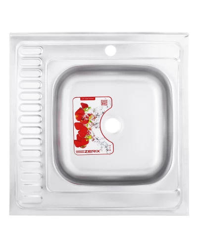 Кухонная мойка ZERIX Z6060R-06-160MD (MICRO DECOR) (ZS0589)
