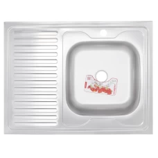 Кухонная мойка ZERIX Z8060R-08-180E (SATIN) (ZS0609)