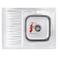 Кухонная мойка ZERIX Z8060R-06-160MD (MICRO DECOR) (ZS0608)
