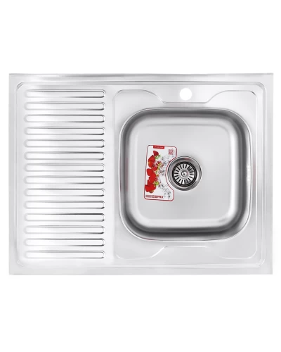 Кухонная мойка ZERIX Z8060R-06-160MD (MICRO DECOR) (ZS0608)