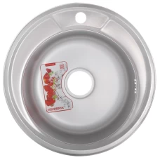Кухонная мойка ZERIX Z490-08-180E (satin) (ZX1584)