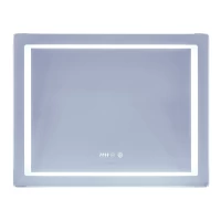 Дзеркало Mixxus Style MR03-90x70(годинник, LED-підсвічування, антизапотівання) (MI6007)