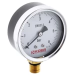 Манометр радіальний KOER KM.610R D = 63мм (0-6 bar) 1/4 '' (KR2903)