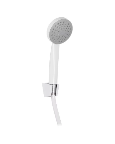 Душевой набор (шланг. лейка. кронштейн) белый ZERIX SHOWER SET-02W (ZX3096)