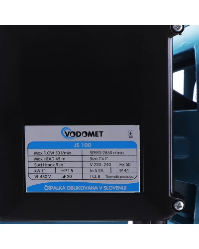 Насос этаж. центробежный VODOMET JS100 корпус нерж. сталь (VO0020)