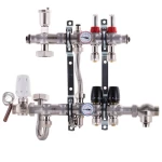 Коллектор со встроенной смеш. взлом KOER KR.S1011-2 1"х2 SUS304 и евроконус 3/4-16 (KR2925)