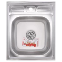 Накладная кухонная мойка ZERIXZ5060-06-160E (satin) (ZX1611)