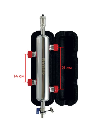 Гидрострелка KOER KR.S1031 2/2 (с воздухоотвод. и дренаж. краном) 1"НР SUS304 (KR2958)
