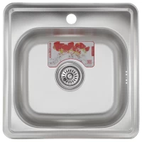 Кухонная мойка ZERIX Z4848-06-160D (decor) (ZM0558)