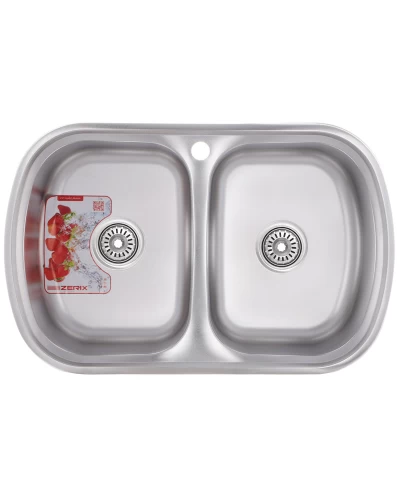 Мийка кухонна ZERIX Z7749-08-180E (satin) (ZM0565)