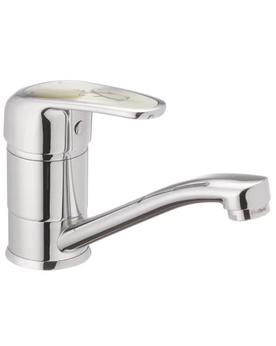 Смеситель для кухни HAIBA MAGIC 555 (15 см) с серой ручкой (HB0670)