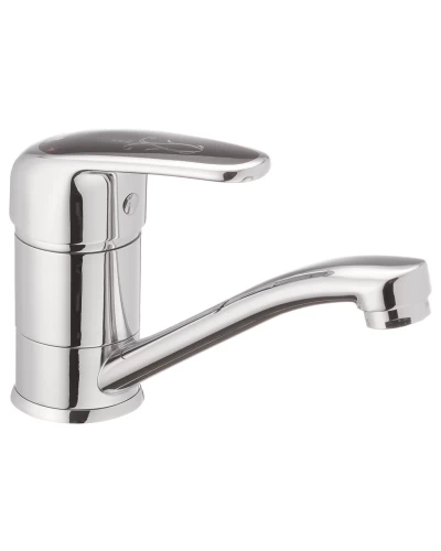 Змішувач для кухні HAIBA MAGIC 555 (15 см) з чорною ручкою (HB0671)