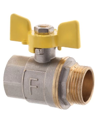 Кран кульовий FERRO PL 3/4" ГШМ ГАЗ art. 607 (латунна куля) (FE0561)