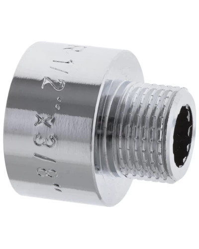 Переходник (коннектор) 3/8"х1/2" (хром) KOER KF.A0406.CHR (KF0137)