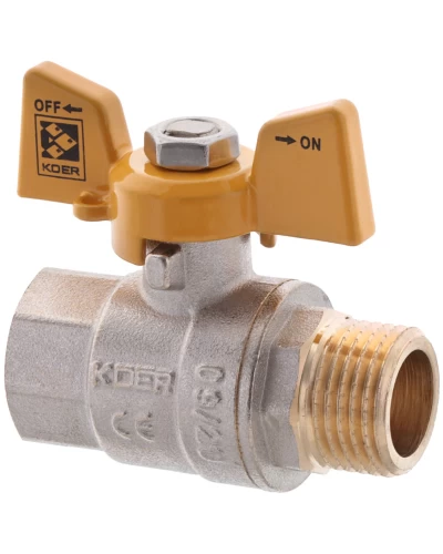 Кран шариковый 1/2" ГШМ ГАЗ (KOER KR.218.G) (KR0036)