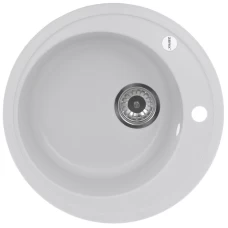 Кухонная мойка ZERIX ZS-510R-01 Белая (ZX4531)