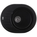 Кухонная мойка ZERIX ZS-6250R-14 Черный металлик (ZX4554)