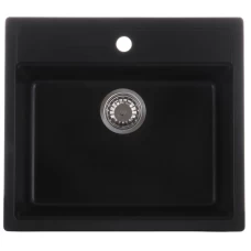 Кухонная мойка ZERIX ZS-5751S-14 Черный металлик (ZX4602)