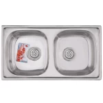 Кухонная мойка HAIBA 78x43 DOUBLE (polish) (HB0568)