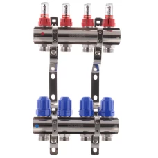 Коллекторный блок с расходомерами KOER KR.1110-04 1"x4 WAYS (KR2641)