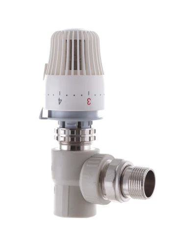 Кран термостатический с угловой термоголовкой 25x3/4 PPR KOER K0154.PRO (KP0196)