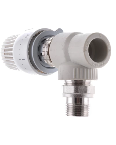 Кран термостатический с угловой термоголовкой 25x3/4 PPR KOER K0154.PRO (KP0196)