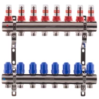 Колекторний блок з витратомірами KOER KR.1110-08 1"x8 WAYS (KR2645)
