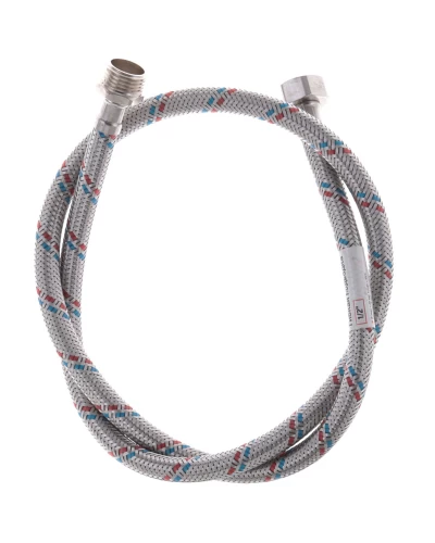Гибкий шланг для подключения воды Гайка 1/2'' - Штуцер 1/2'' (100 см) ZERIX (ZX1565)