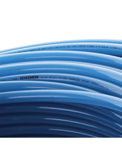 Труба для теплого пола с кислородным барьером KOER PERT EVOH 16*2.0 (BLUE) (200 м) (KR3090)